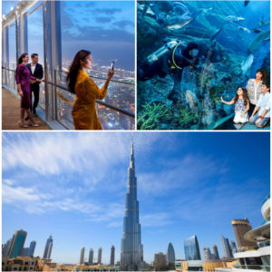 Dubai Burj Khalifa At the Top + Dubai Aquarium